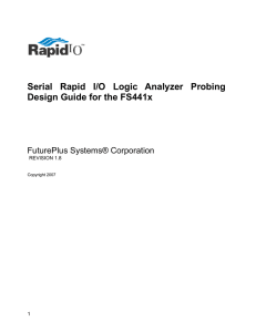 Serial Rapid I/O Logic Analyzer Probing Design Guide for the FS441x