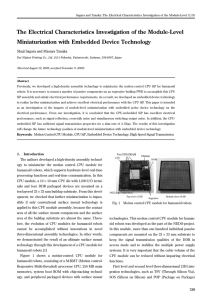 The Electrical Characteristics Investigation of the Module