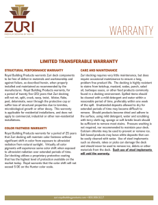 25-Year Warranty - Zuri Decking