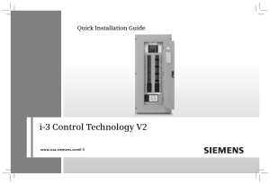 i-3 Control Technology V2 Quick Installation Guide