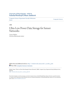 Ultra-Low Power Data Storage for Sensor Networks