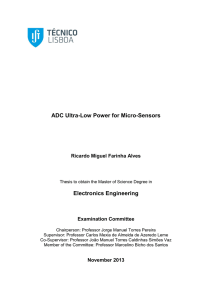 ADC Ultra-Low Power for Micro-Sensors Electronics Engineering