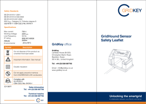 GridHound Sensor Safety Leaflet