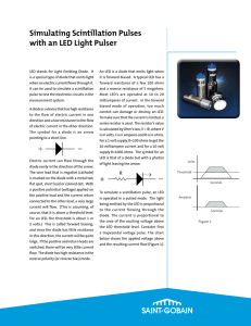 Simulating Scintillation Pulses with an LED Light Pulser