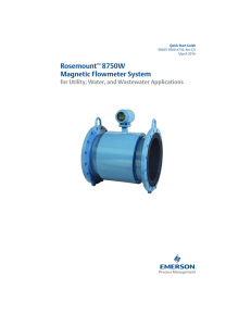 Rosemount™ 8750W Magnetic Flowmeter System