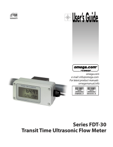 Ultrasonic Flow Meter Transit Time