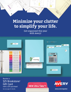 Minimize your clutter to simplify your life.