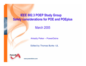 Safety considerations for POE and POEplus