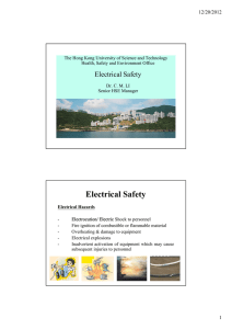 Electrical Safety - Hong Kong University of Science and Technology