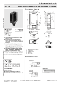 Accessories: Dimensioned drawing Electrical connection HRT 25B