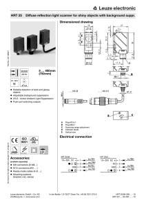 Accessories: Dimensioned drawing Electrical connection HRT 25