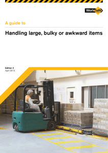 Handling large, bulky or awkward items