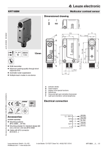 Accessories: Dimensioned drawing Electrical connection KRT18BM