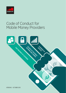 Code of Conduct for Mobile Money Providers