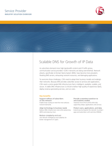 Scalable DNS for Growth of IP Data | F5 Service Provider Industry