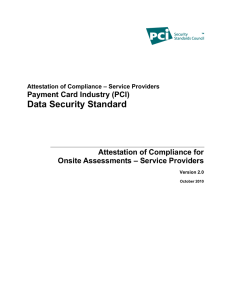 Attestation Of Compliance Service Providers