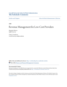 Revenue Management for Low-Cost Providers