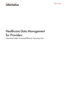 Healthcare Data Management for Providers