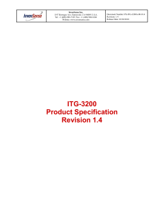 ITG-3200 Product Specification Revision 1.4