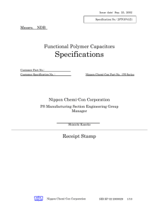 Spec on PS series capacitors