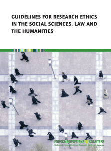 NESH`s Guidelines for research ethics in the social sciences, law