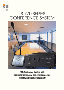 TS-770 SERIES CONFERENCE SYSTEM