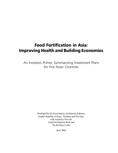Investing in Child Nutrition in Asia