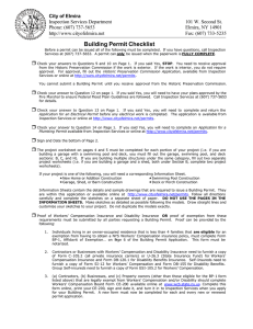 Building Permit Checklist