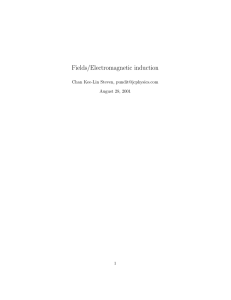 Fields/Electromagnetic induction