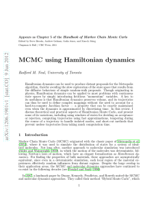 MCMC using Hamiltonian dynamics