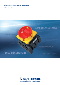 Compact Load Break Switches 16A to 125A