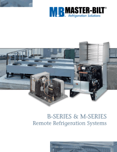 B And M-Series Refrigeration System Brochure - Master-Bilt