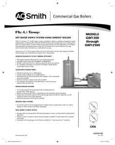 Commercial Gas Boilers - AO Smith Water Heaters