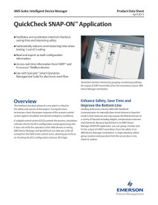 QuickCheck SNAP-ON™ Application