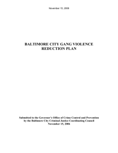 baltimore city gang violence - Johns Hopkins Bloomberg School of