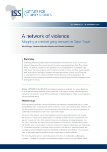 A network of violence: Mapping a criminal gang network