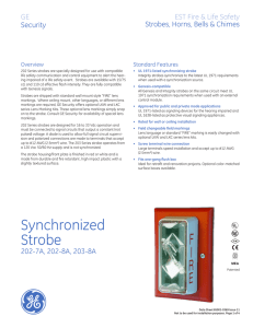 Data Sheet 85001-0369 -- 202 Synchronized Strobe