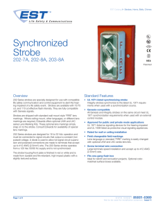 Data Sheet 85001-0369 -- 202 Synchronized Strobe