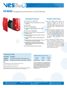 VF4009 Gangable Synchronization Control Module