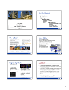 Arc Flash Overview