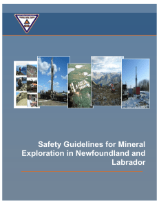 Safety Guidelines For Mineral Exploration In