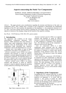 Aspects concerning the Static Var Compensator