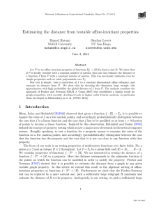 Estimating the distance from testable affine-invariant