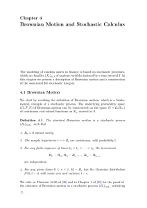 Brownian Motion and Stochastic Calculus