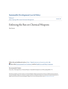 Enforcing the Ban on Chemical Weapons