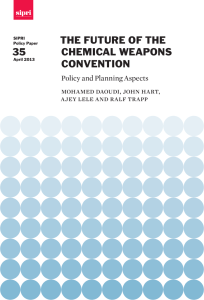 The Future of the Chemical Weapons Convention