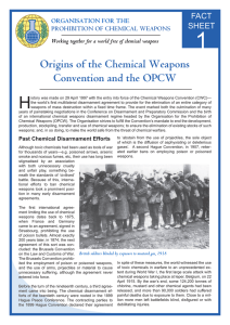 Chemical Weapons History