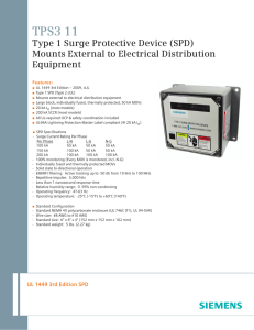 TPS3 11 - Surge Protective Devices