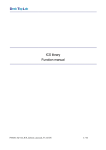 ICS library Function manual