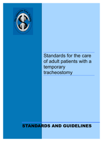 ICS Tracheostomy standards